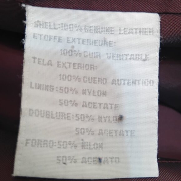 Vintage Leather Jacket - 100% Genuine Leather - Picture 7 of 8